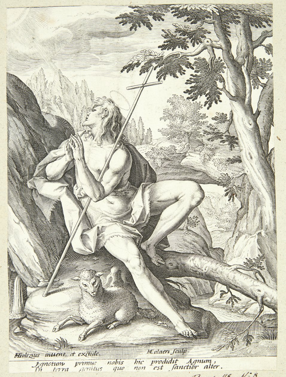 Jean-Baptiste dans le désert - Adriaen Collaert