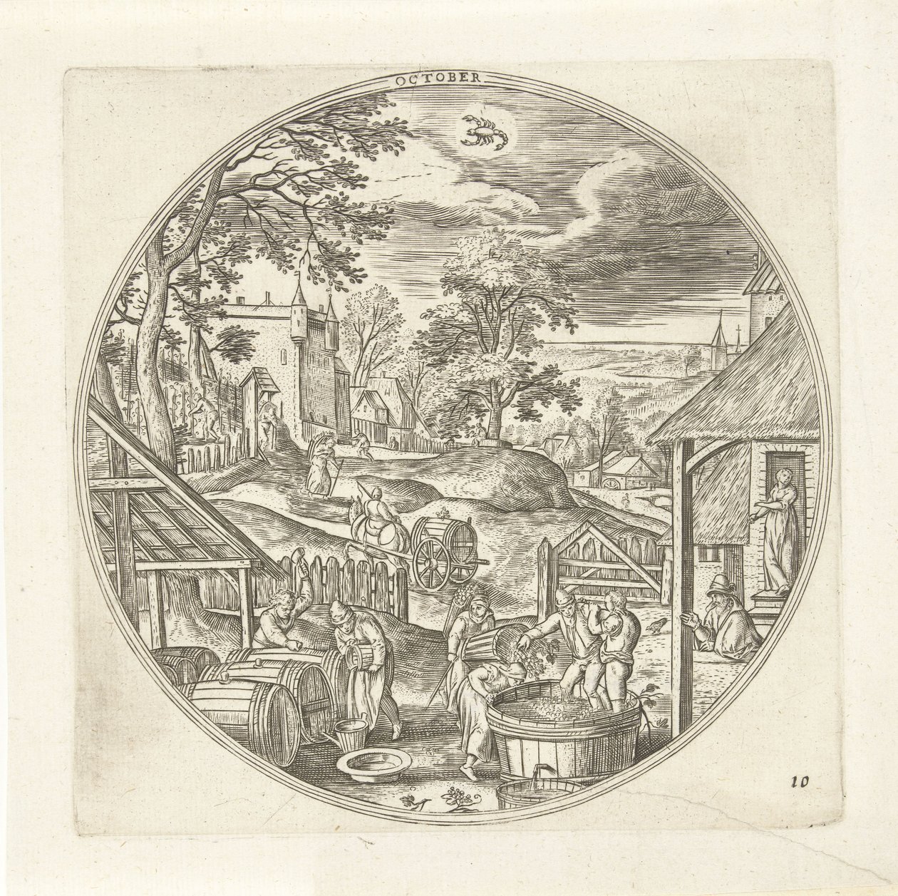 Octobre - Adriaen Collaert