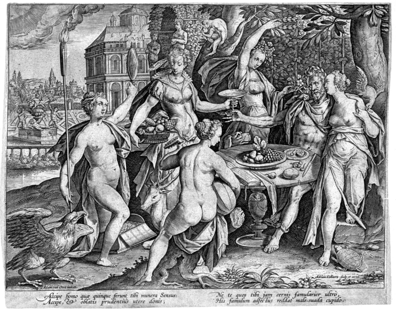 Les Cinq Sens, fin du 16e siècle - Adriaen Collaert