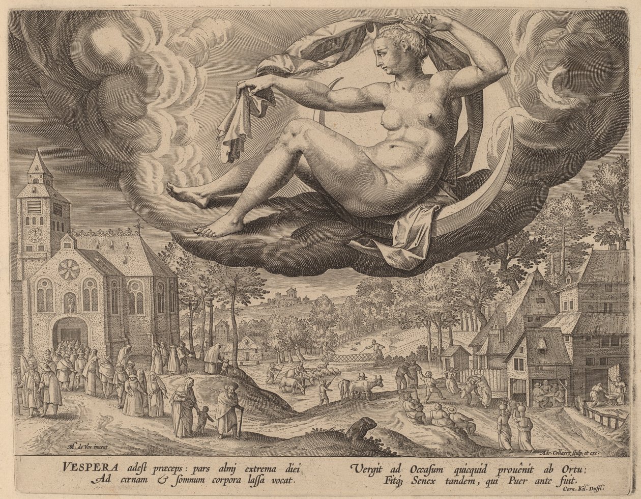 Soir - Adriaen Collaert after Maarten de Vos
