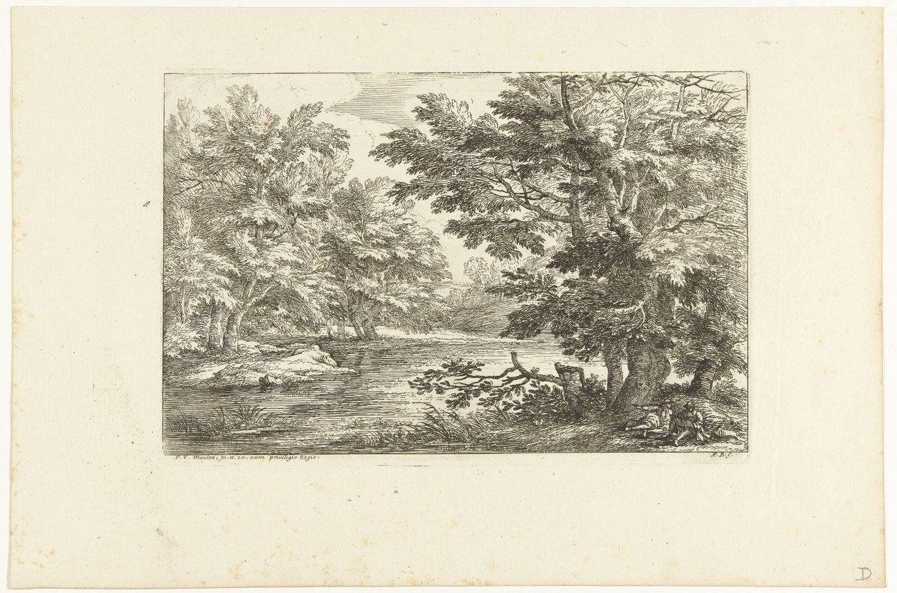 Paysage avec un petit lac - Adriaen Frans Boudewyns