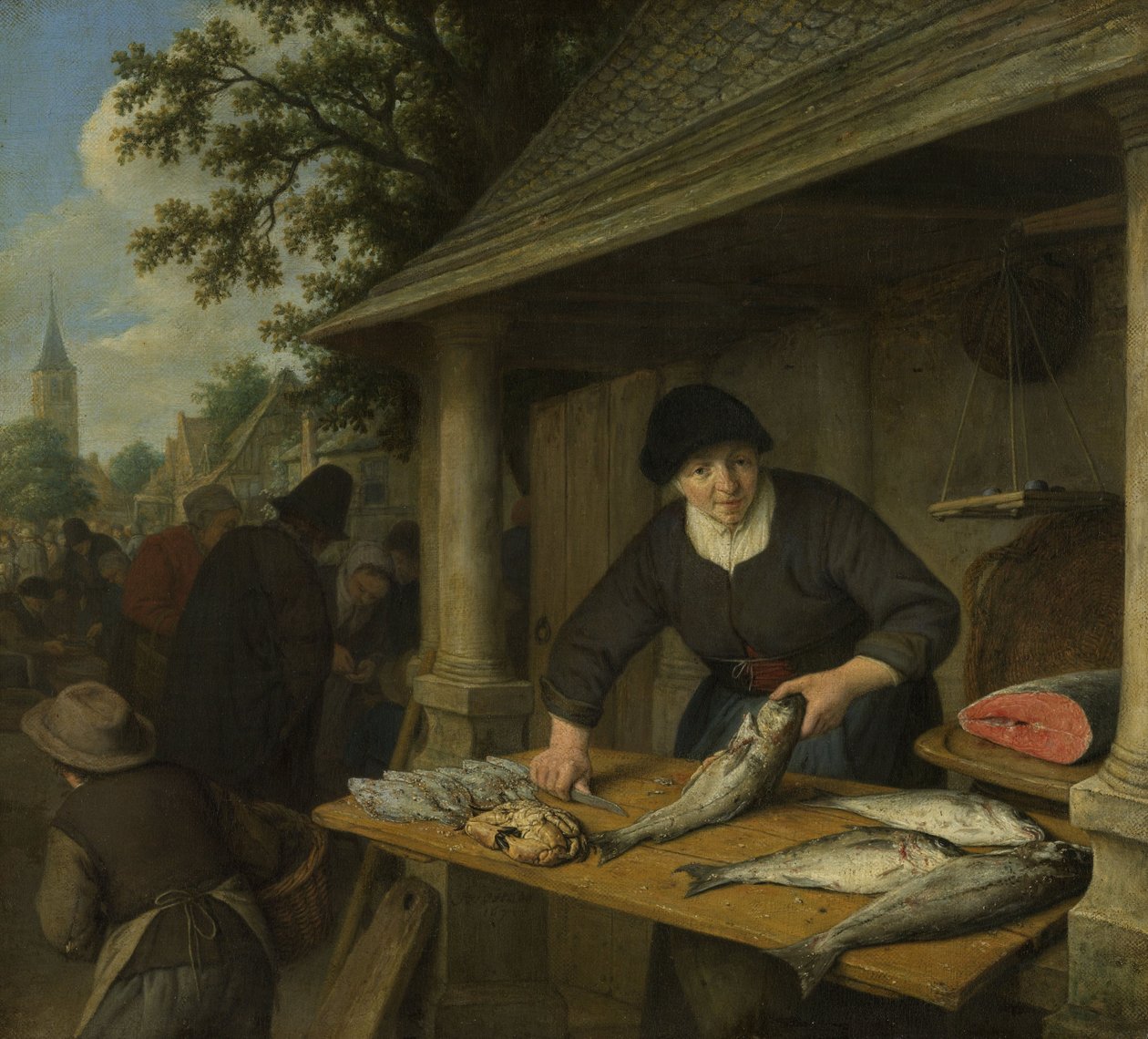 La poissonnière - Adriaen Jansz. van Ostade