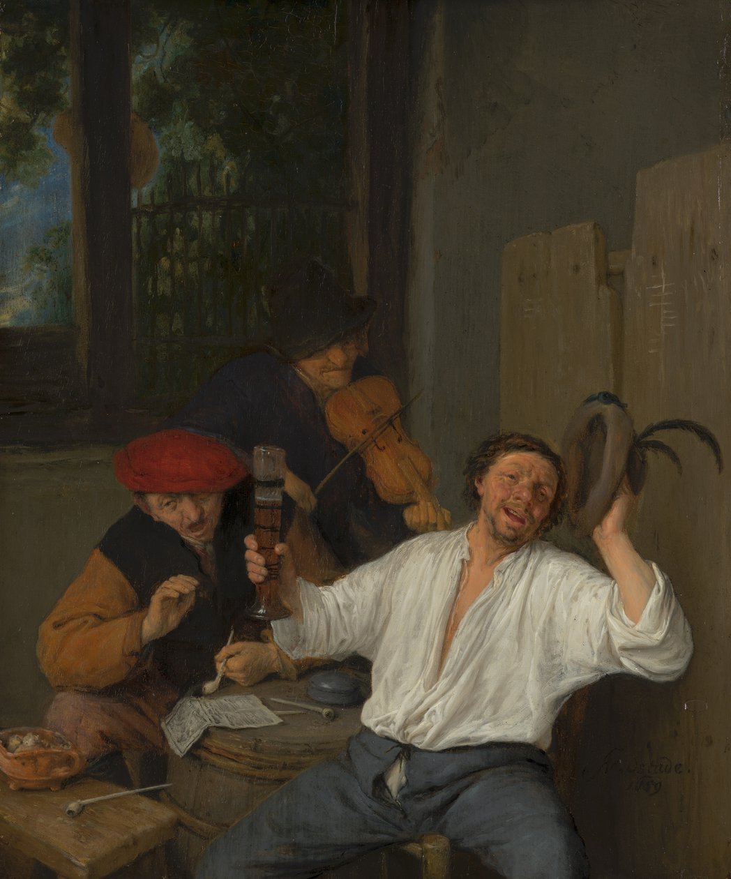 Les joyeux buveurs, 1659 - Adriaen Jansz. van Ostade