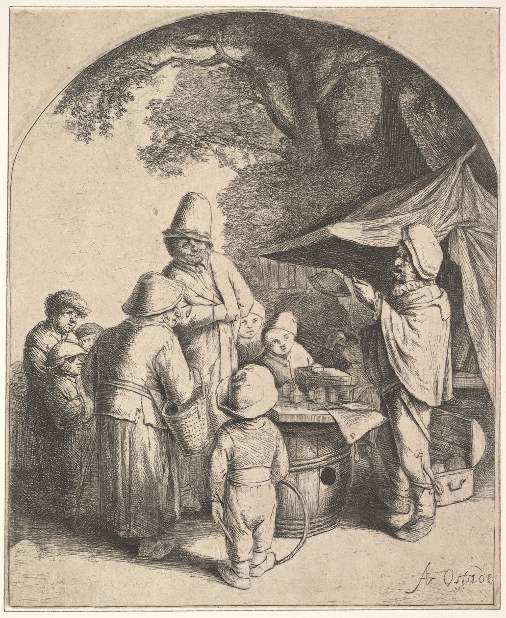Le charlatan - Adriaen Jansz. van Ostade