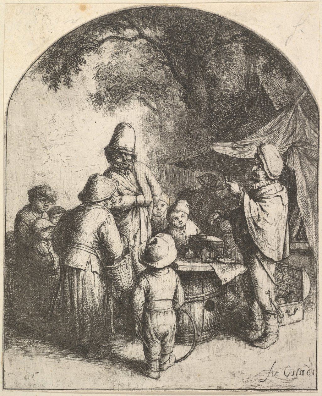 Le Charlatan, 1610-85 - Adriaen Jansz. van Ostade