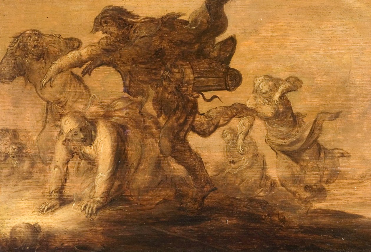 Paysans fuyant - Adriaen Pietersz van de Venne