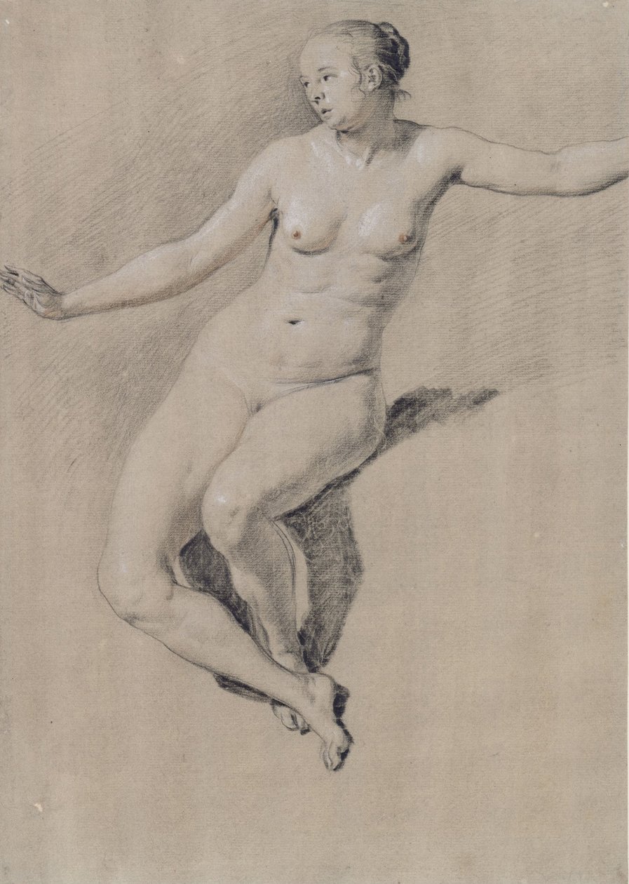 Femme nue assise - Adriaen Velde van de
