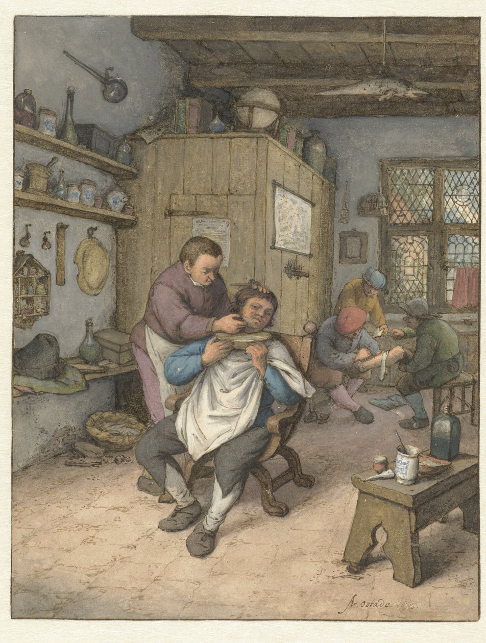 Barbierswinkel - Adriaen van Ostade