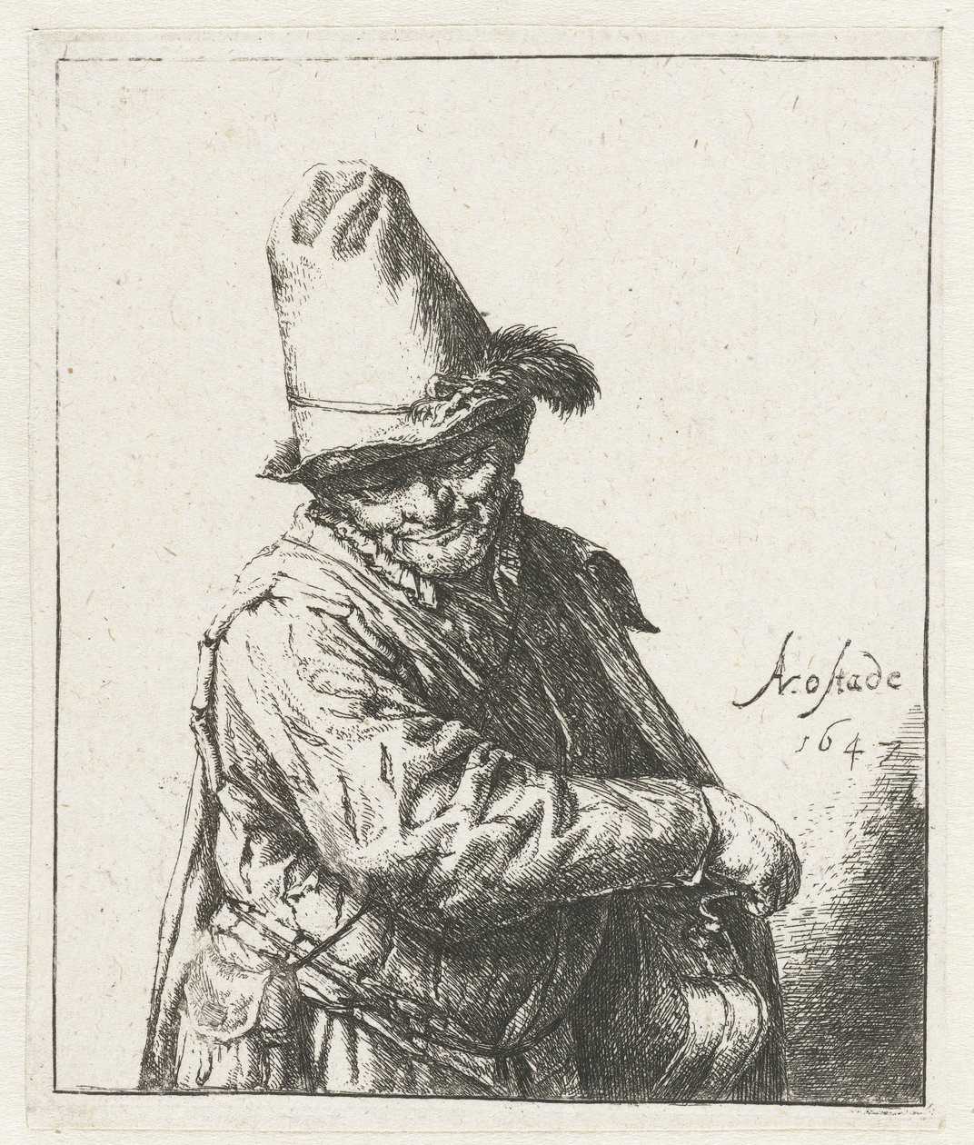 Joueur de lyre - Adriaen van Ostade