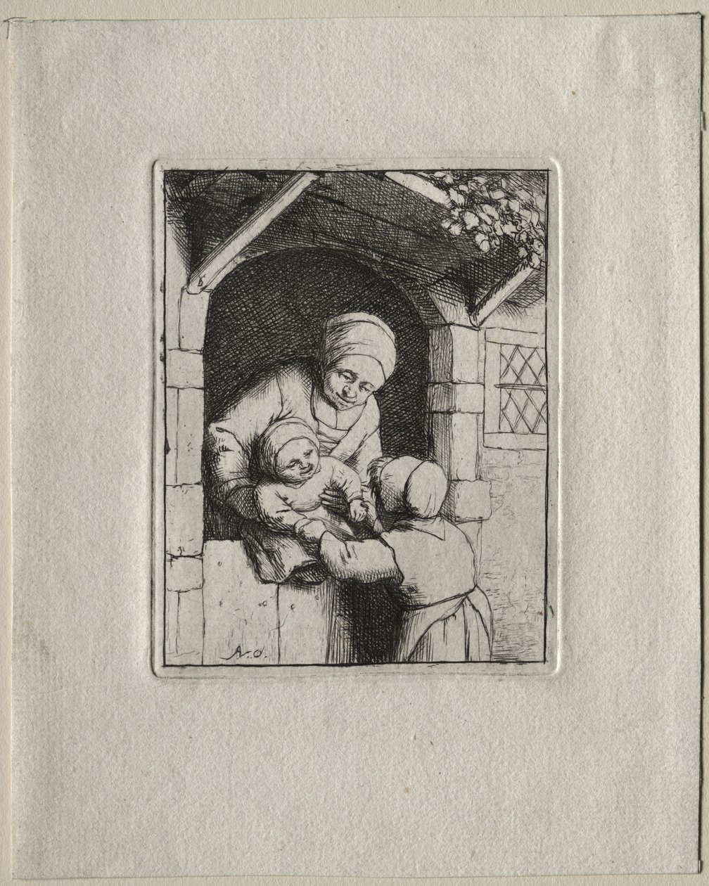 Mère et Deux Enfants - Adriaen van Ostade
