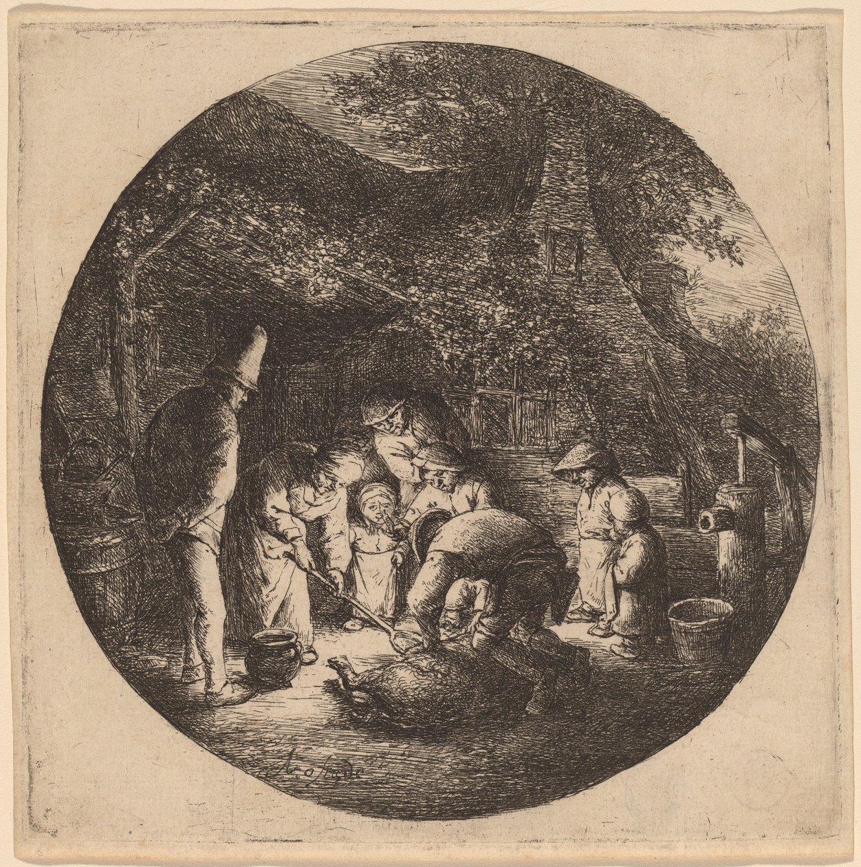 Abatteurs de porcs - Adriaen van Ostade