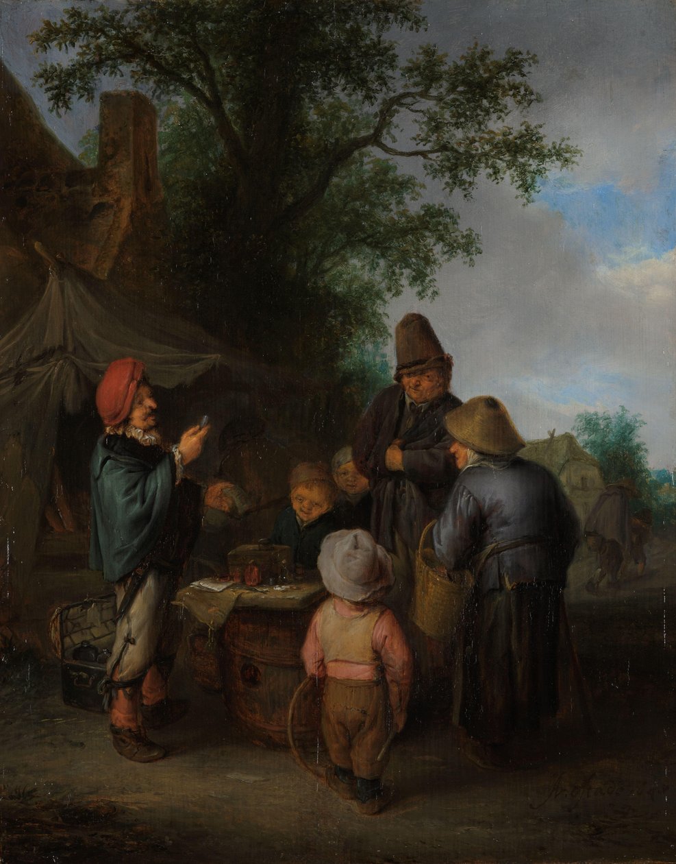 Le charlatan - Adriaen van Ostade