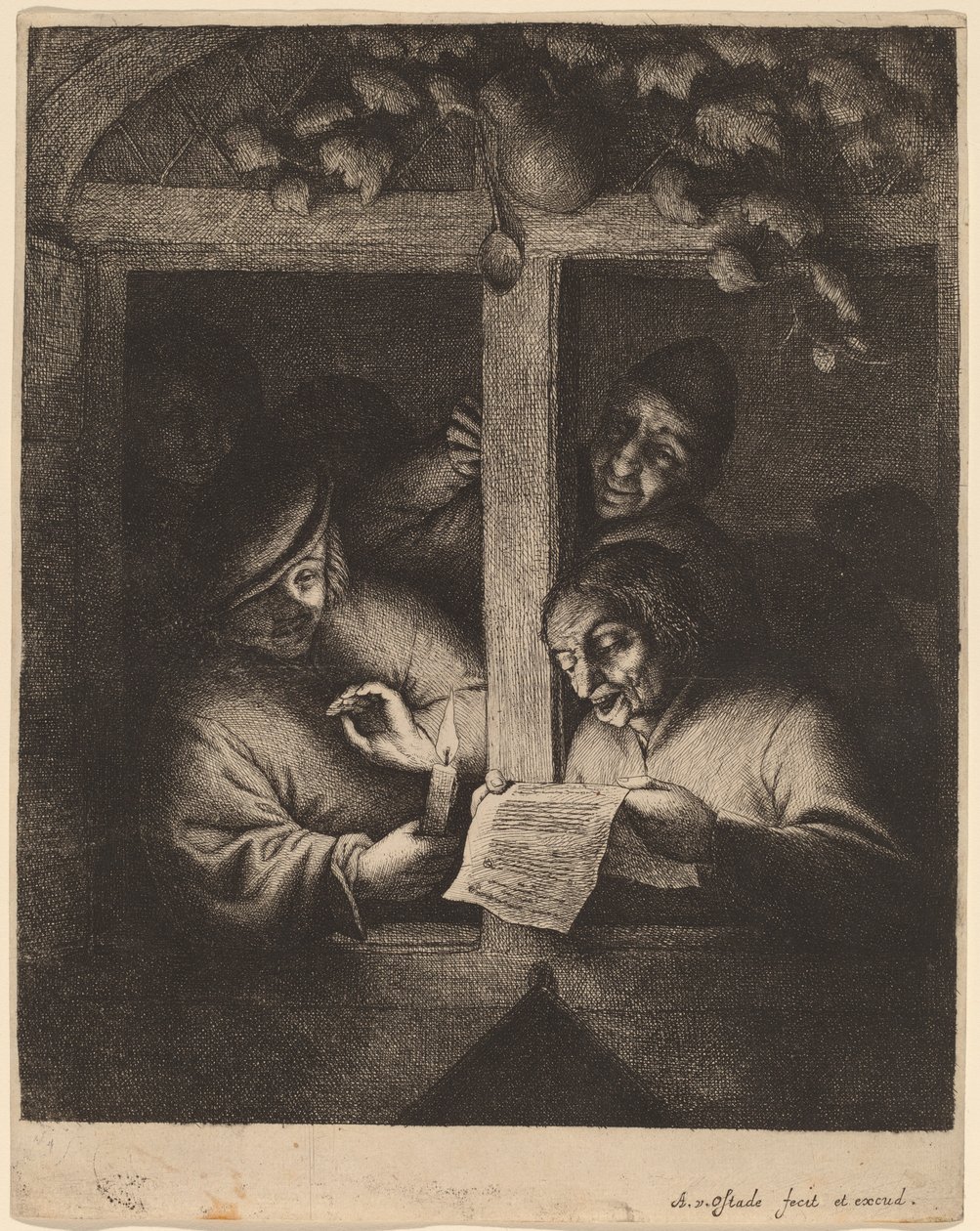 Les chanteurs - Adriaen van Ostade