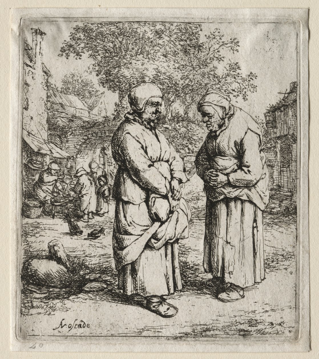 Les Deux Commères - Adriaen van Ostade