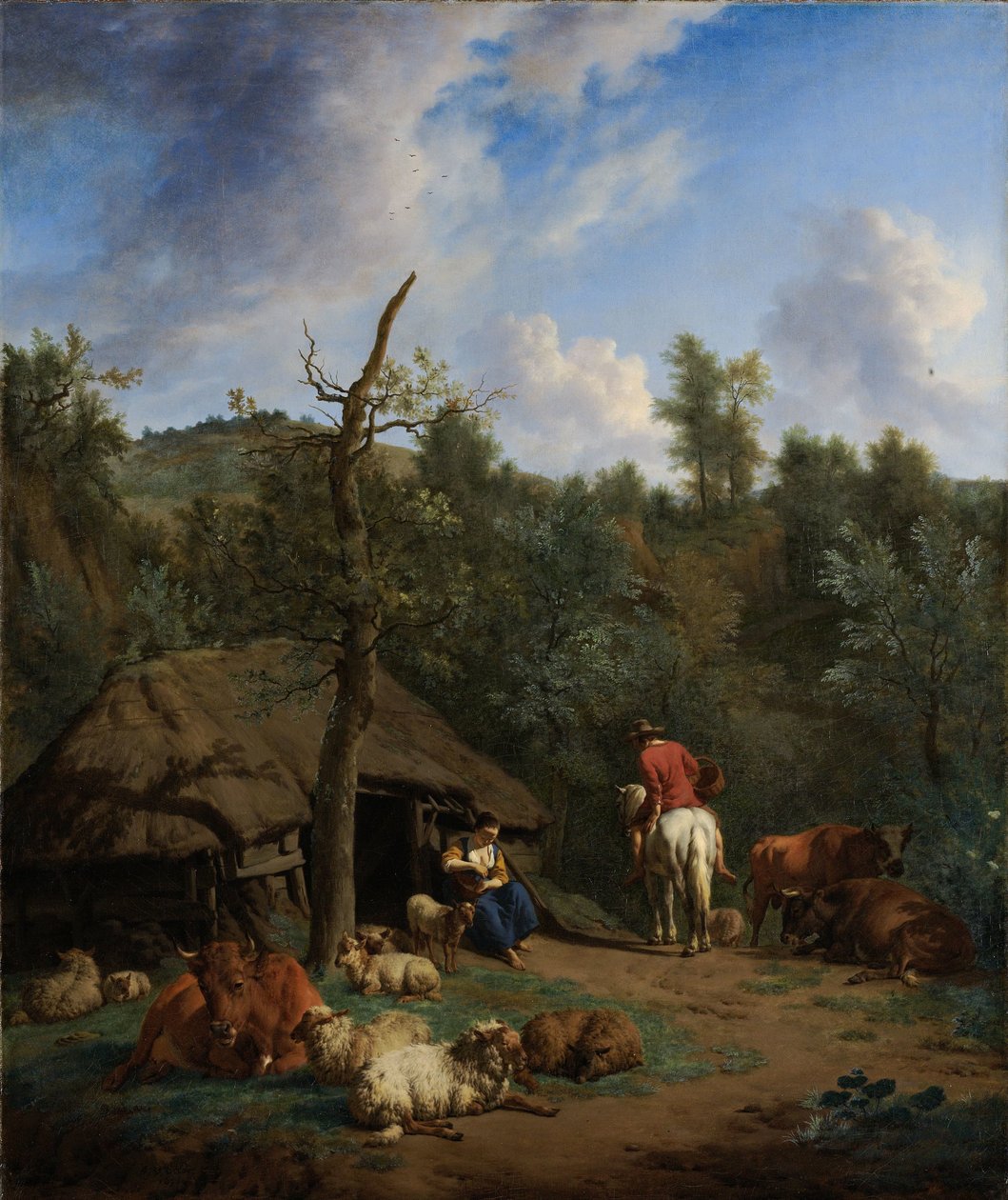La cabane - Adriaen van de Velde