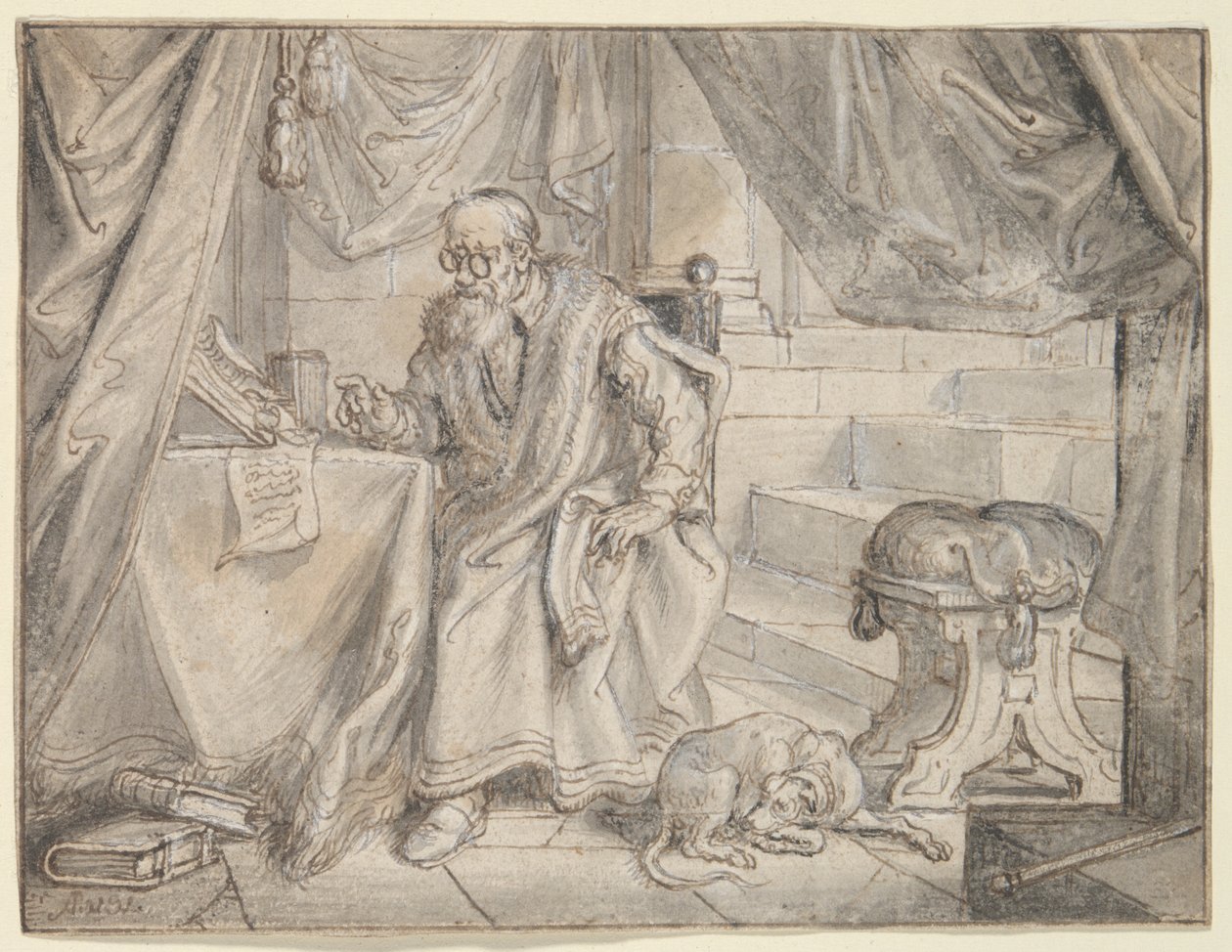 Étude pour - Adriaen van de Venne
