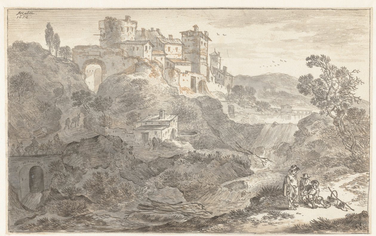 Paysage italien - Adriaen van der Cabel