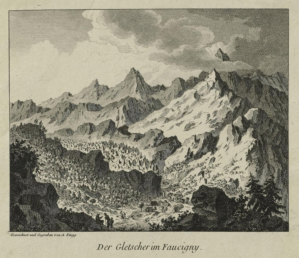 The glaciers in Faucigny - Adrian Zingg