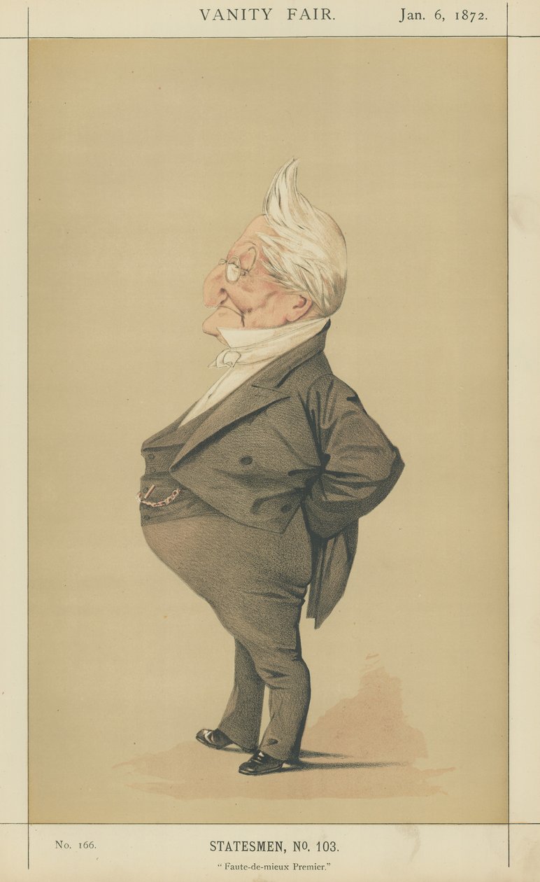 Adolphe Thiers (lithographie couleur) - Adriano Cecioni