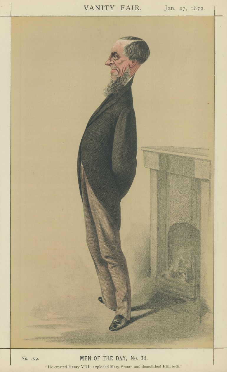 M. James Anthony Froude (lithographie couleur) - Adriano Cecioni