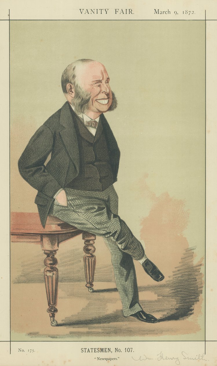 M. William Henry Smith (lithographie couleur) - Adriano Cecioni