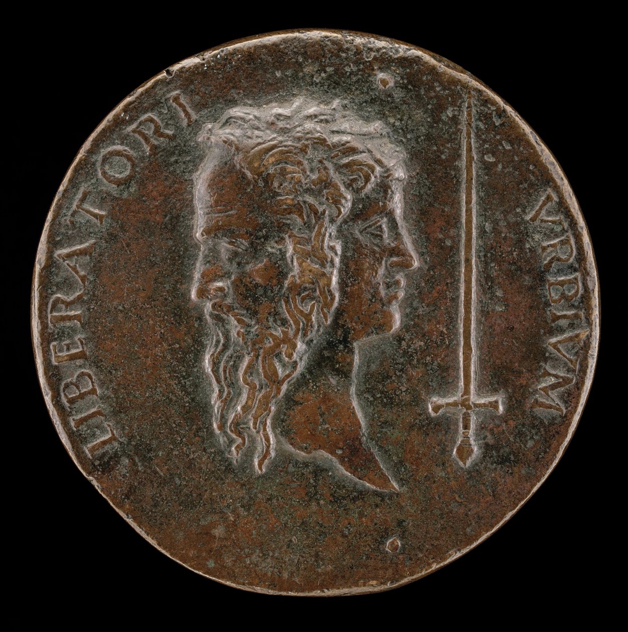 Tête janiforme [revers], 1495-1496 - Adriano Fiorentino