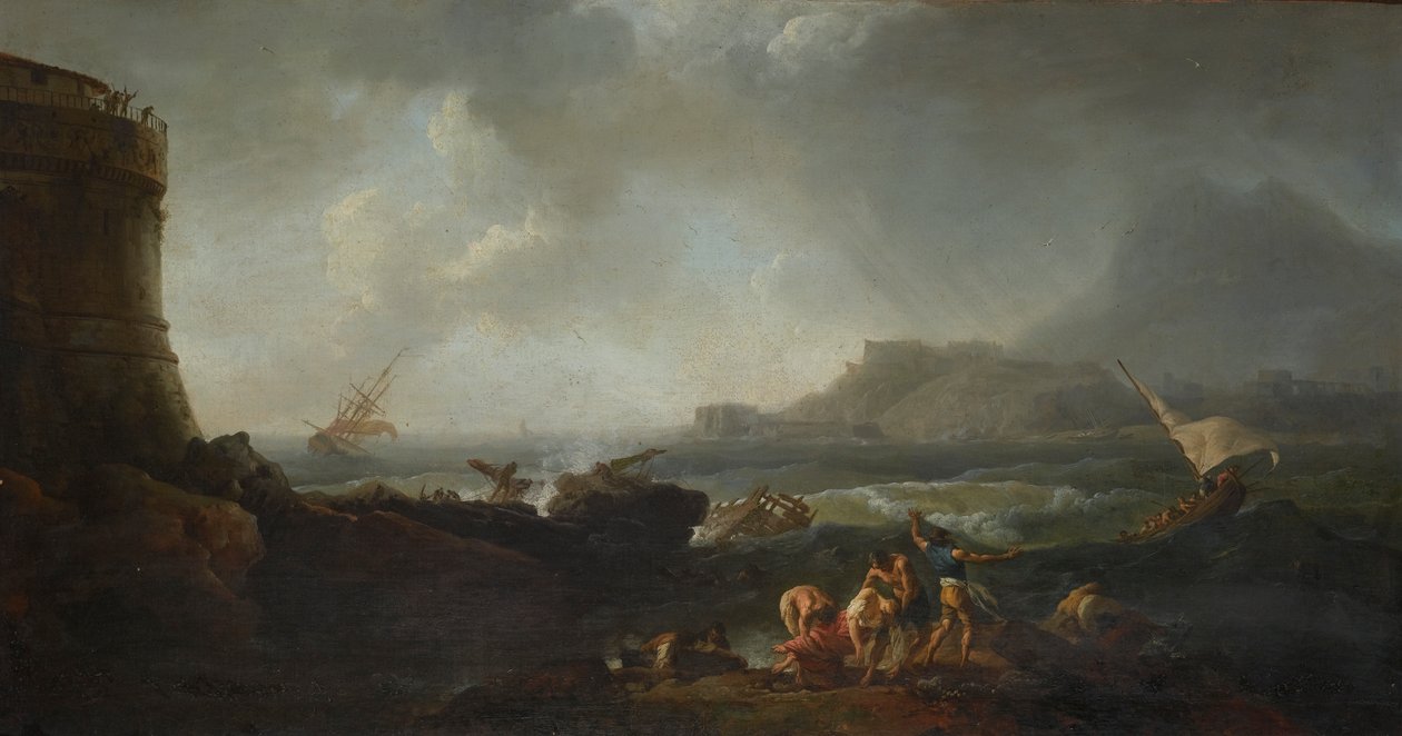 Un naufrage en mer agitée - Adrien Manglard
