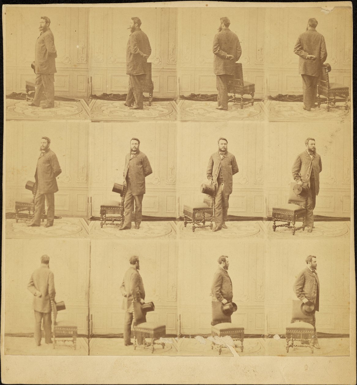 Adrien Tournachon (1825-1903), Autoportrait, images multiples - Adrien Tournachon