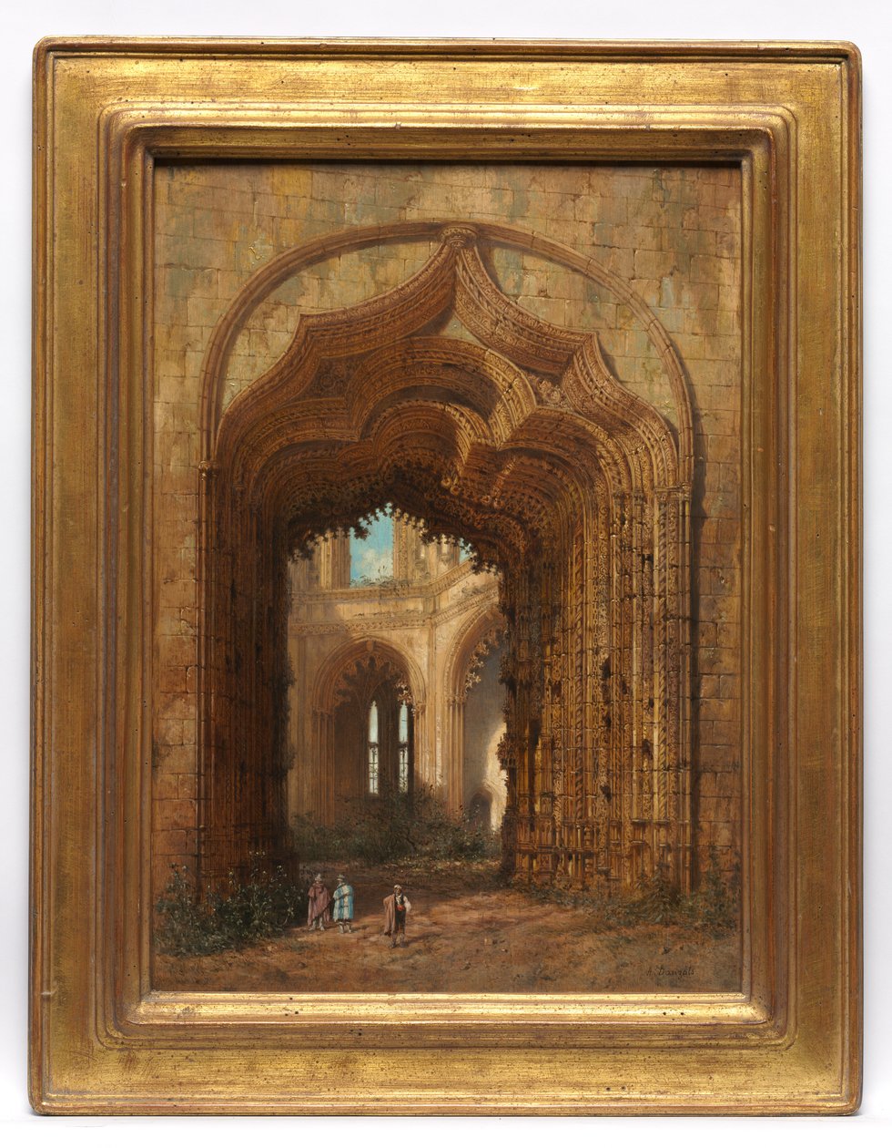 Église en ruine, c. 1840 - Adrien Dauzats
