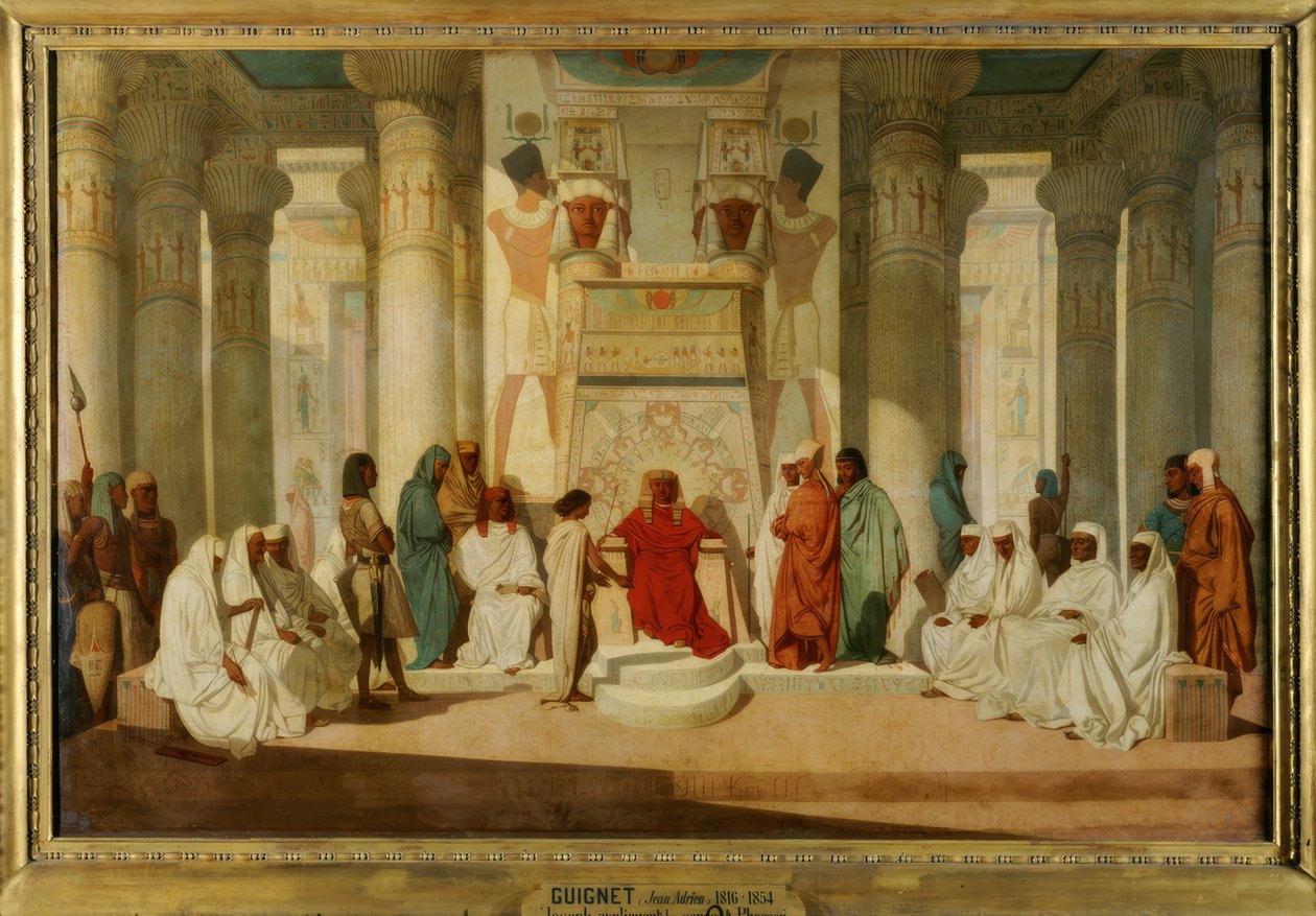 Joseph expliquant des rêves à Pharaon - Jean Adrien Guignet
