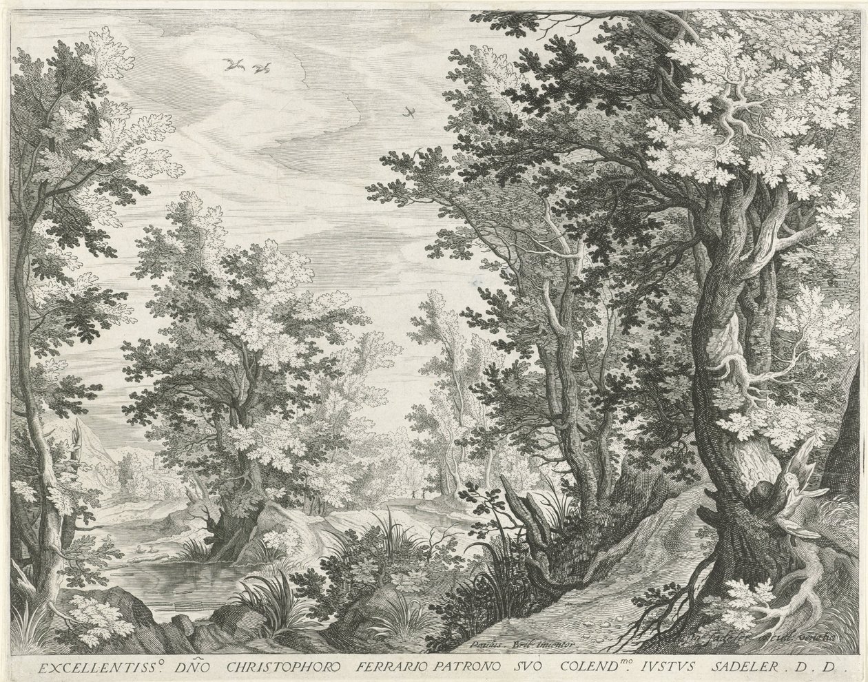 Paysage forestier - Egidius  Sadeler (II)