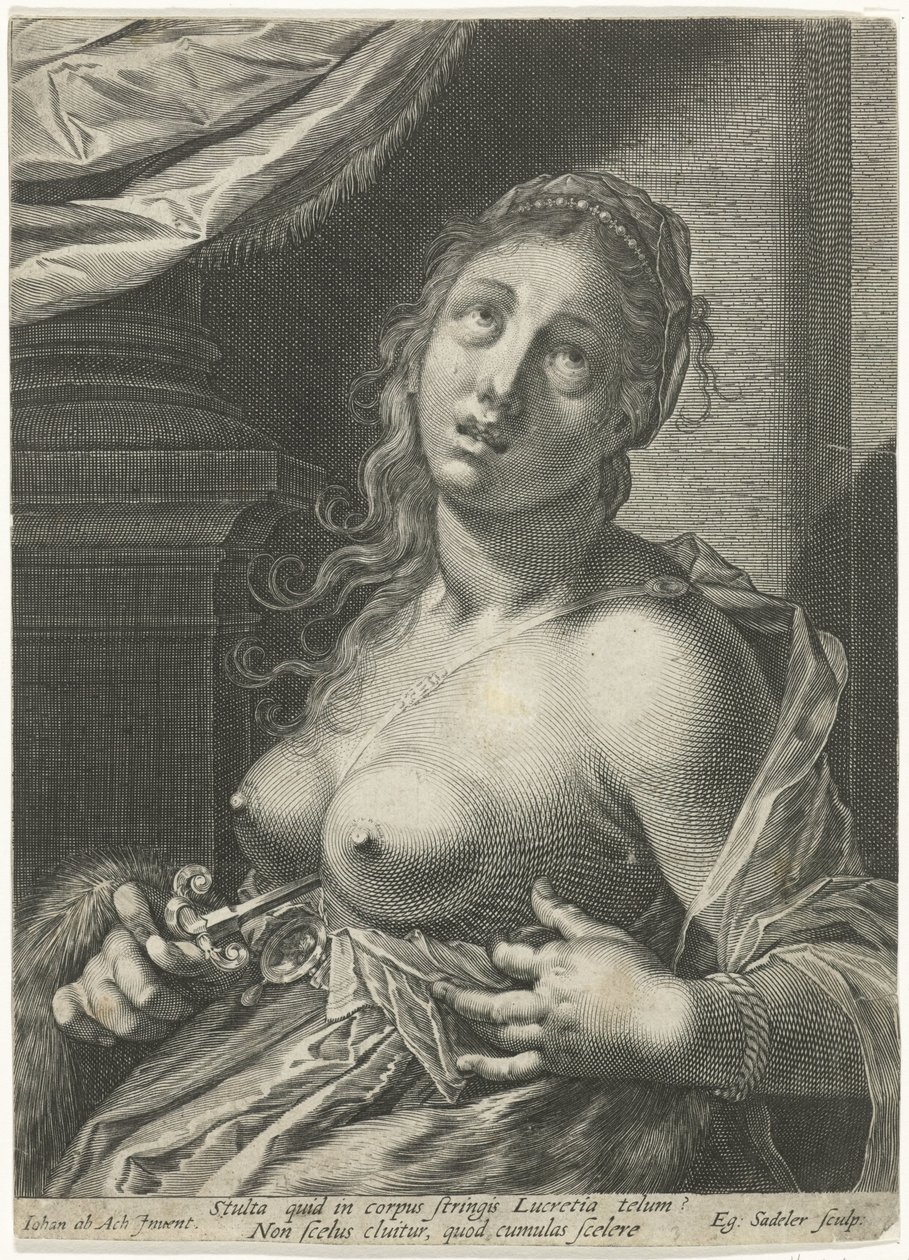 Suicide de Lucrèce - Egidius  Sadeler (II)