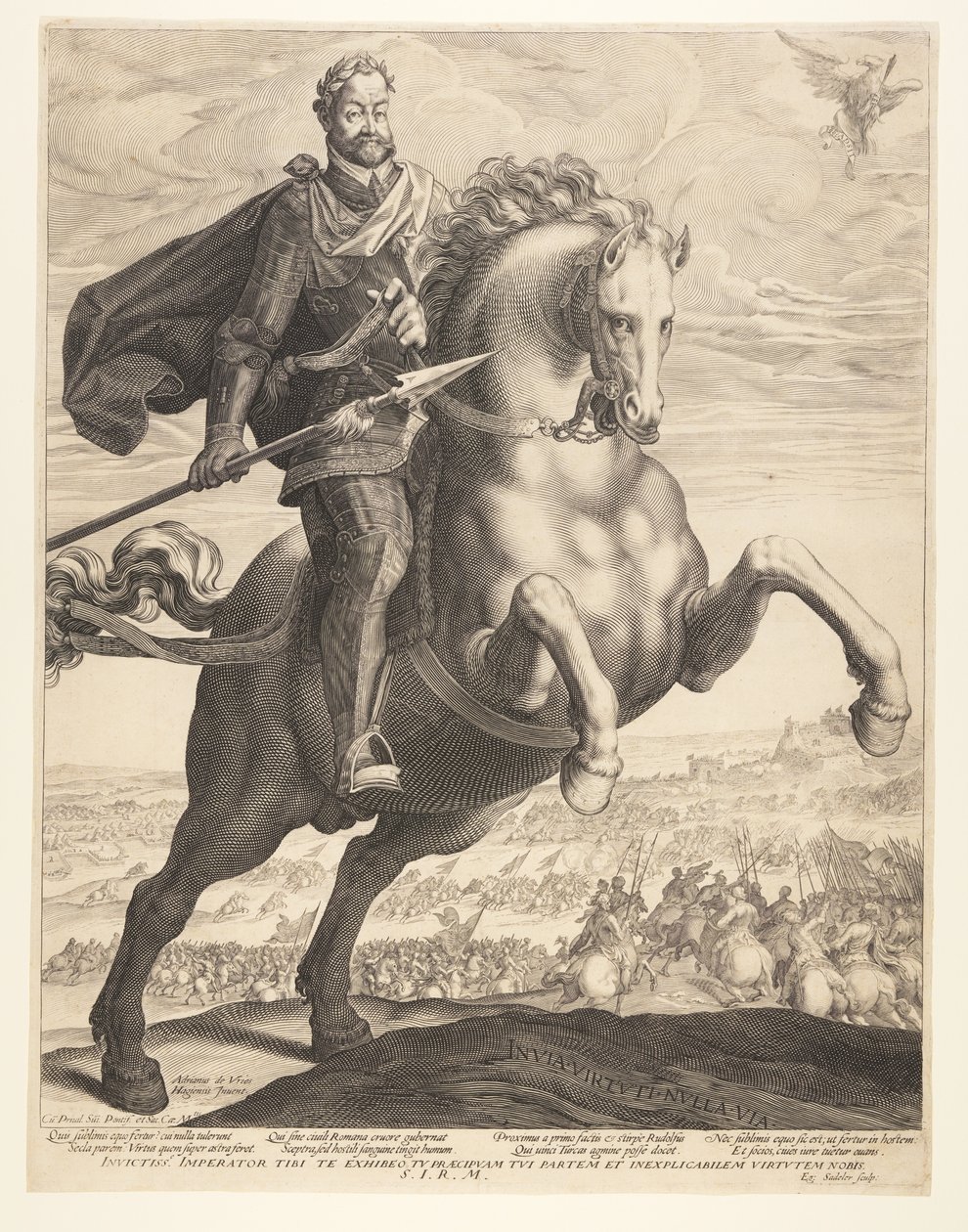 Rodolphe II à cheval - Aegidius Sadeler II