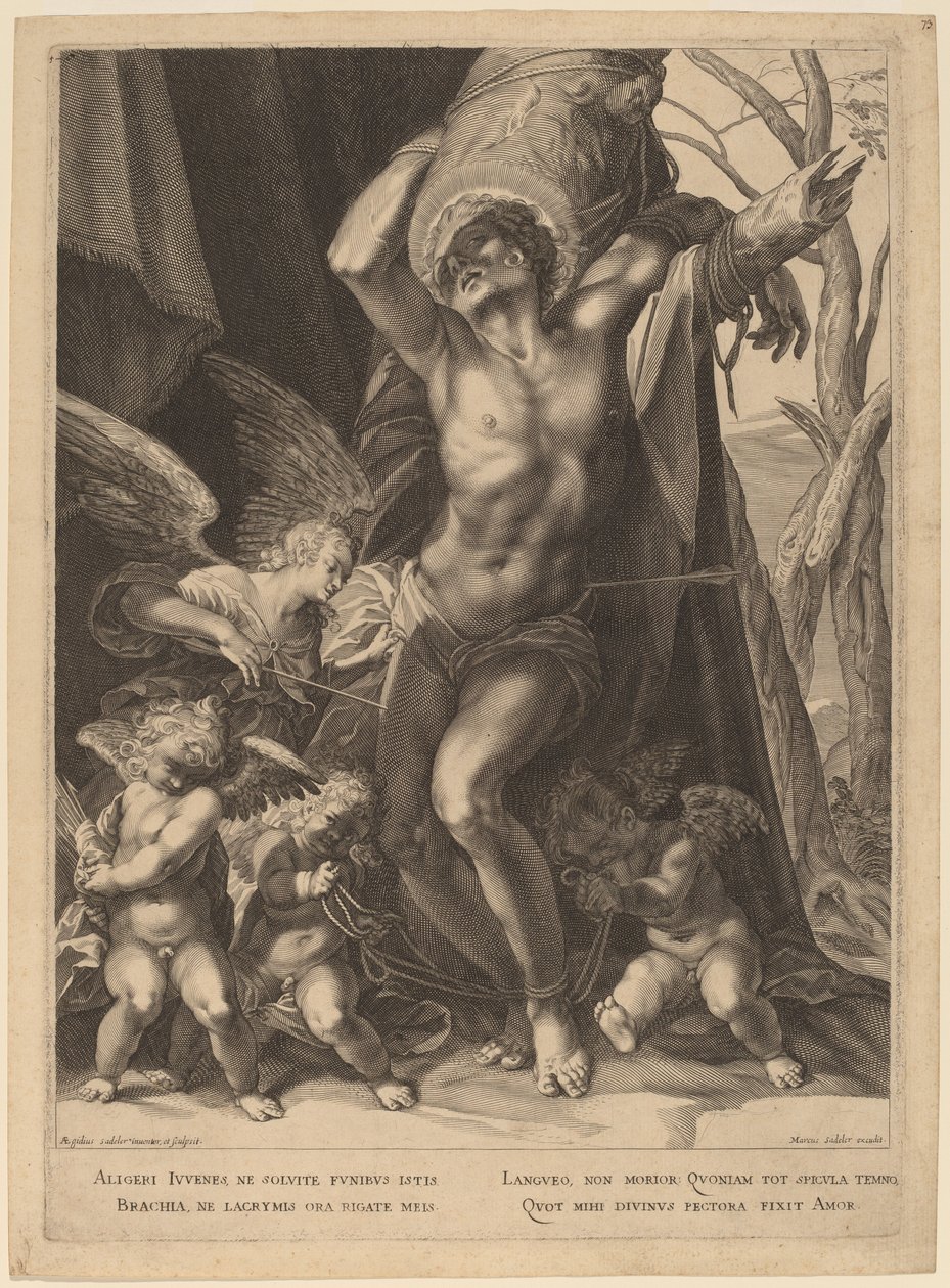 Le martyre de Saint Sébastien - Aegidius Sadeler II