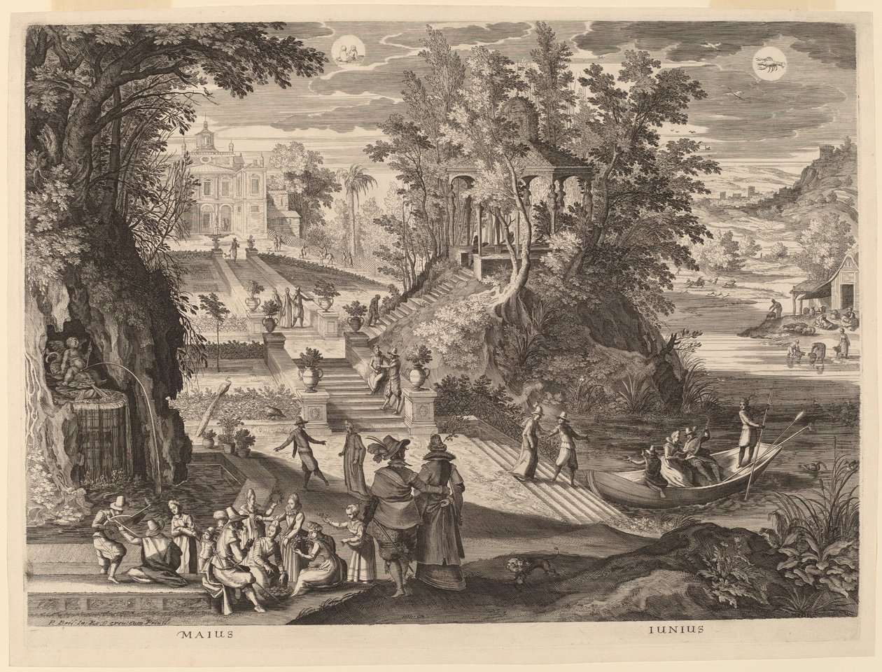 Mai et juin - Aegidius Sadeler II after Paul Bril