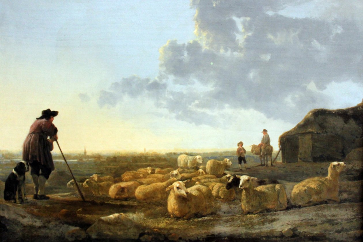 Troupeau de moutons au pâturage - Aelbert Cuyp