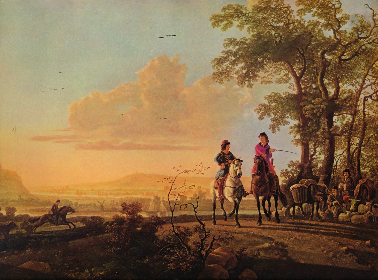 Cavaliers et bergers avec du bétail, 1655-1660 - Aelbert Cuyp