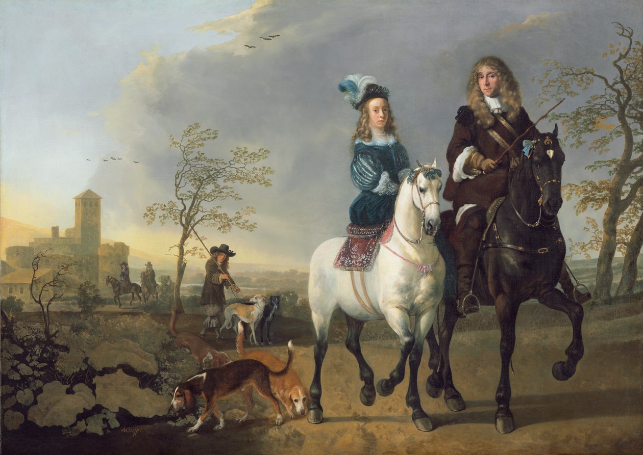 Dame et gentilhomme à cheval - Aelbert Cuyp