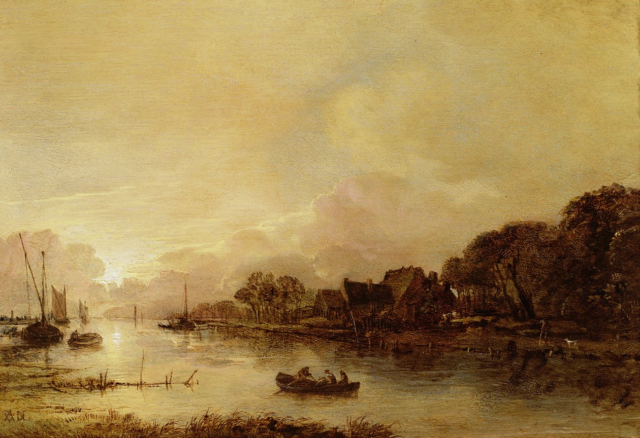Paysage fluvial - Aert van der Neer