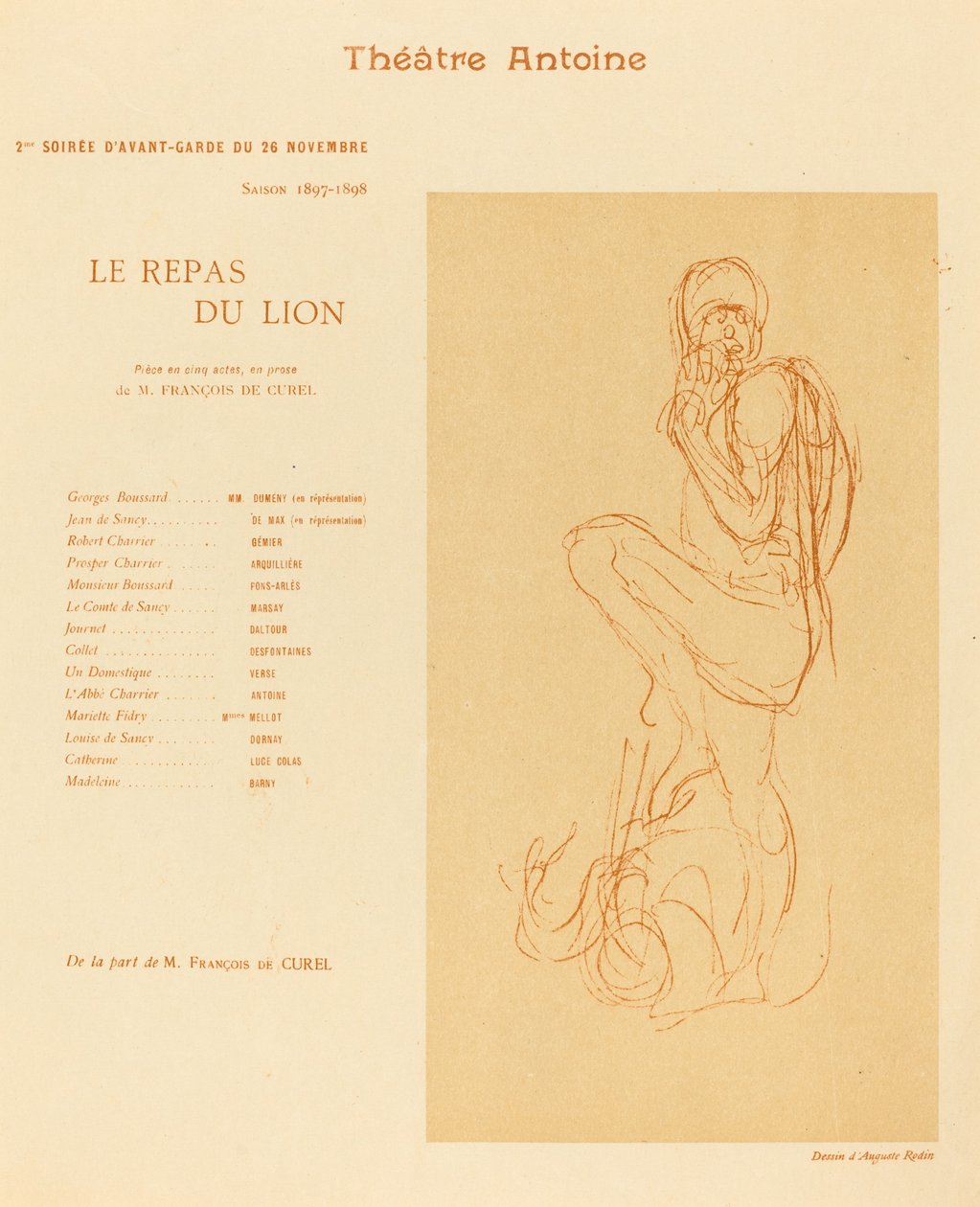 Le Repas du lion - after Auguste Rodin