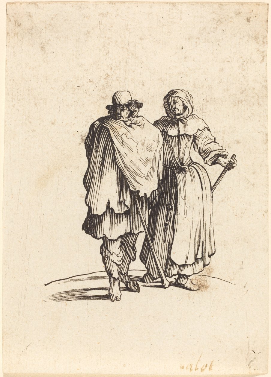 Couple de mendiants - After Jacques Callot