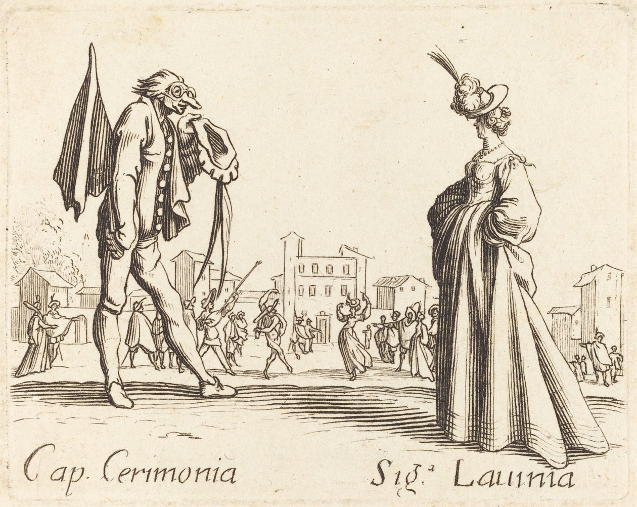 Cap. Cérémonie et Siga. Lavinia - After Jacques Callot