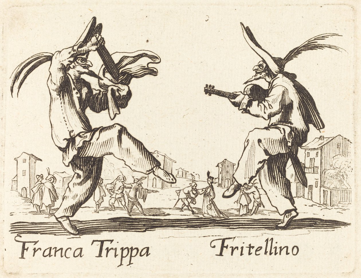Franca Trippa et Fritellino - After Jacques Callot