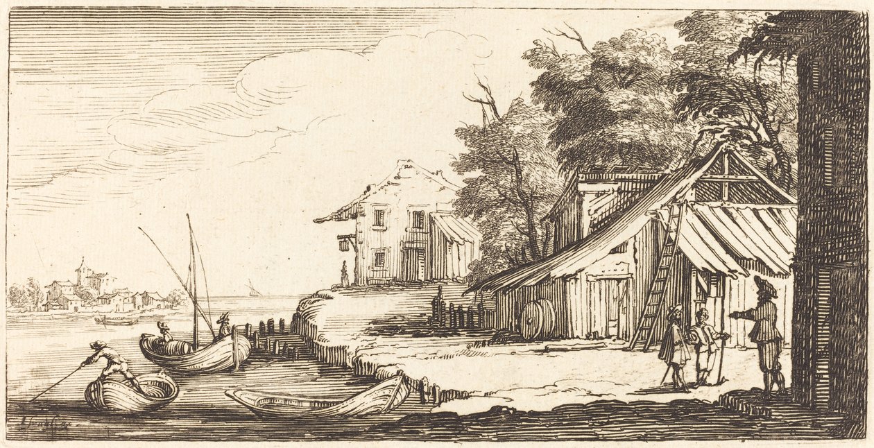 Bord de rivière - After Jacques Callot