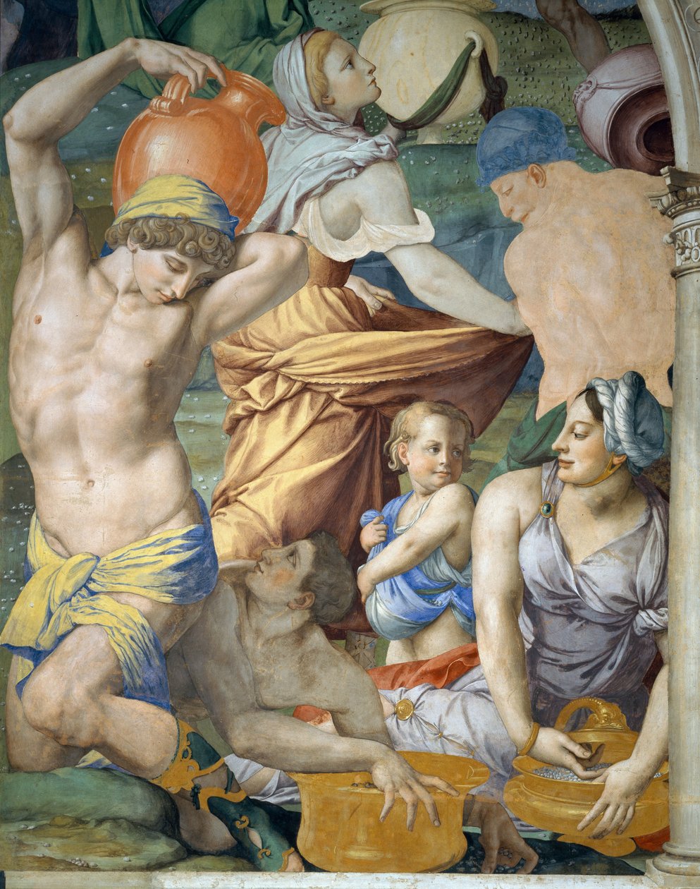 La Récolte de la manne (détail), 1540-1545 - Agnolo Bronzino