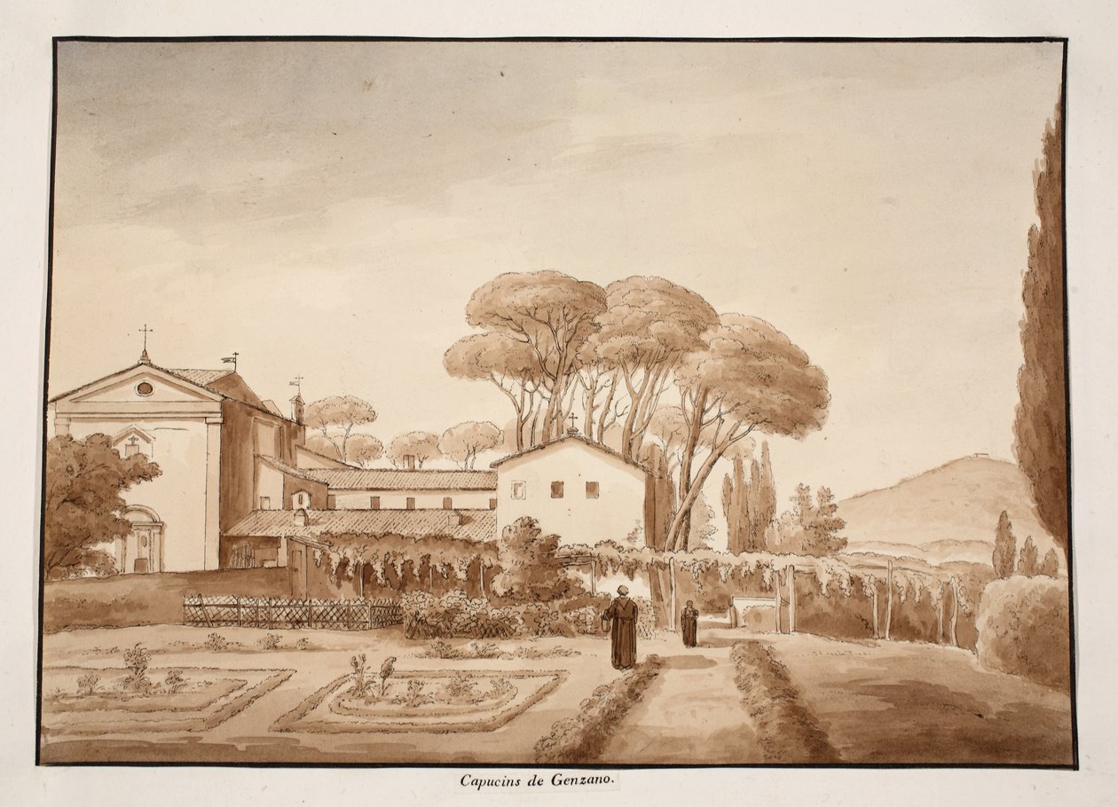 Le Monastère des Capucins à Genzano, 1833 - Agostino Tofanelli
