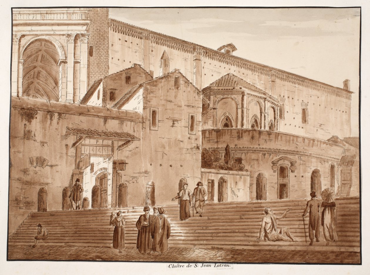Le Cloître de Saint-Jean de Latran, 1833 - Agostino Tofanelli