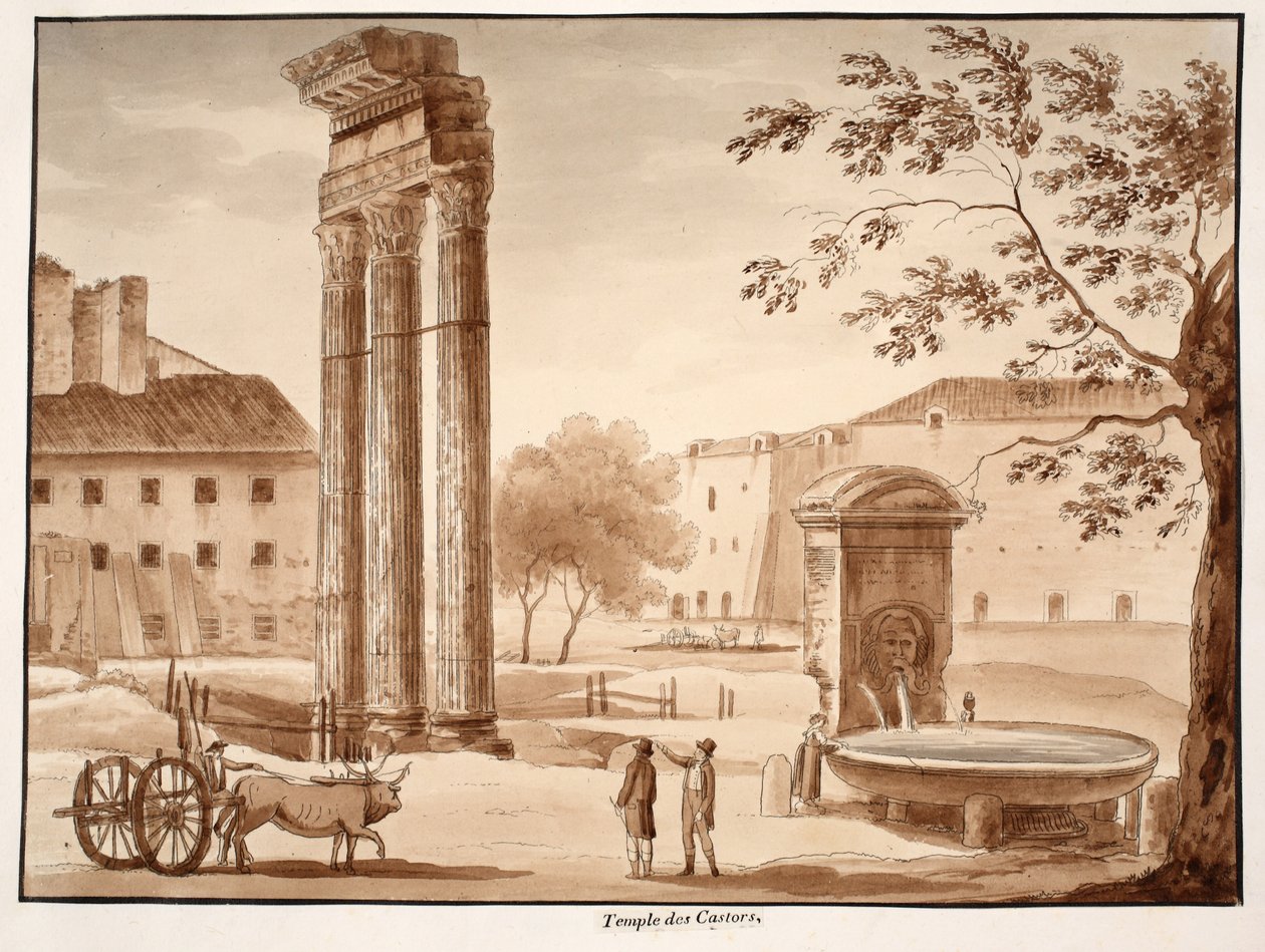 Le Temple de Castor, 1833 - Agostino Tofanelli