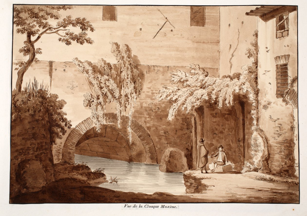 Vue de la Cloaca Maxima, 1833 - Agostino Tofanelli