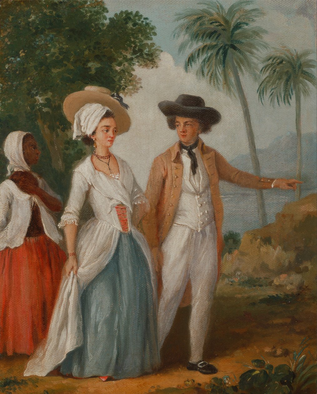 Planteur et sa femme, avec un serviteur - Agostino Brunias